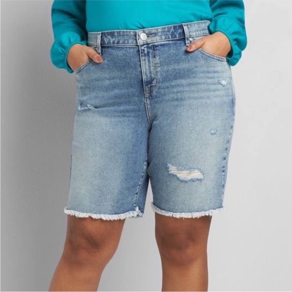 Denim Distressed Women Shorts